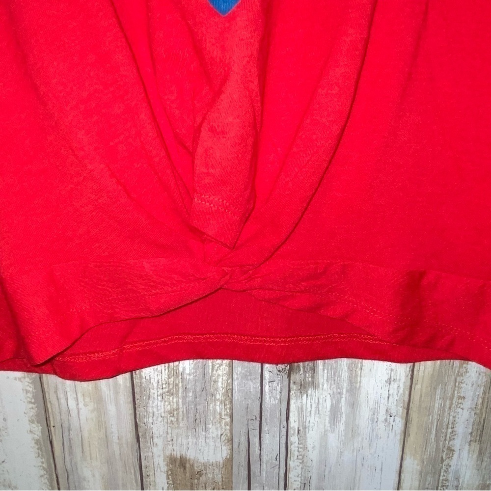NWT NCAA Girls Ole Miss Red Heart Tee - Picture 2 of 6